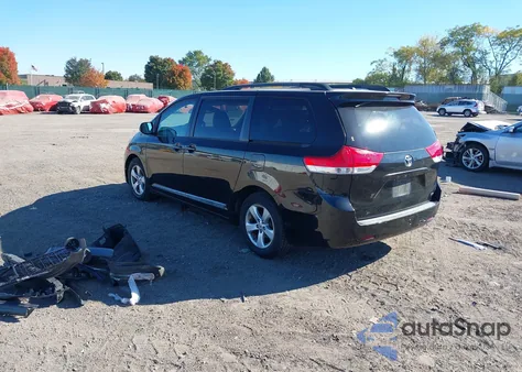 2013 Toyota Sienna Le V6 8 Passenger from USA, damaged, VIN 5TDKK3DC4DS381265